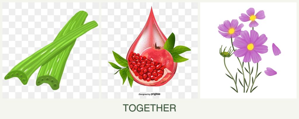 Can you plant celery, pomegranates and cosmos together?