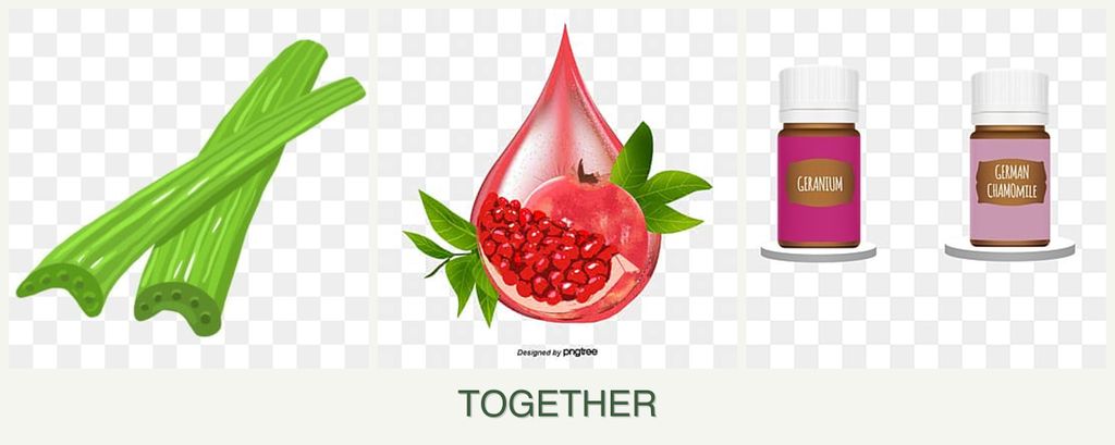 Can you plant celery, pomegranates and geraniums together?