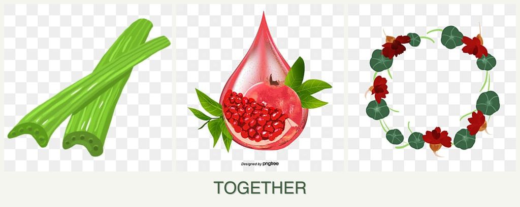 Can you plant celery, pomegranates and nasturtiums together?