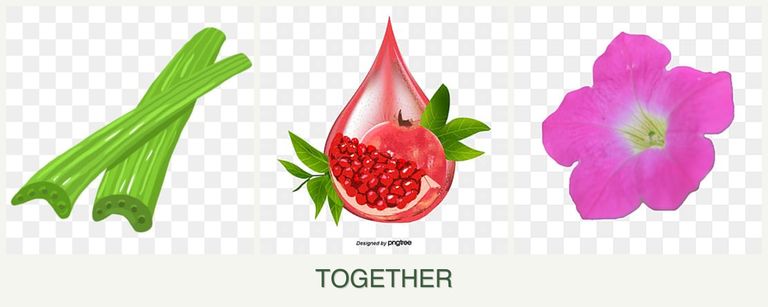 Can you plant celery, pomegranates and petunias together?