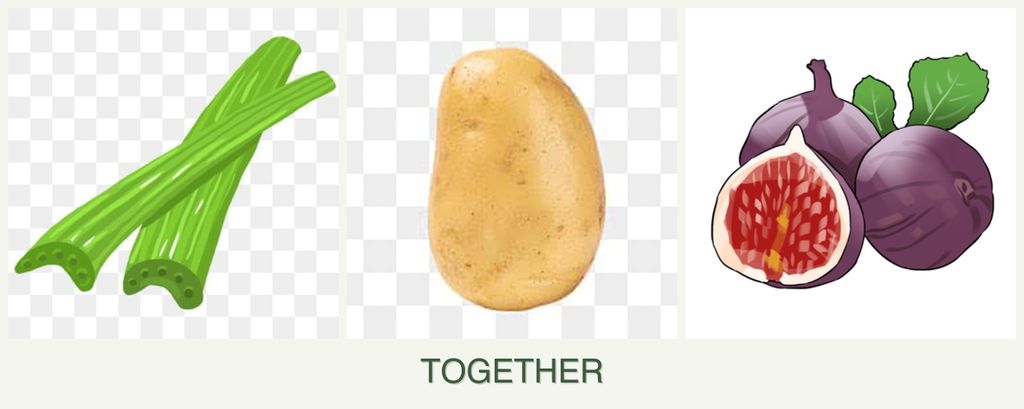 Can you plant celery, potatoes and figs together?
