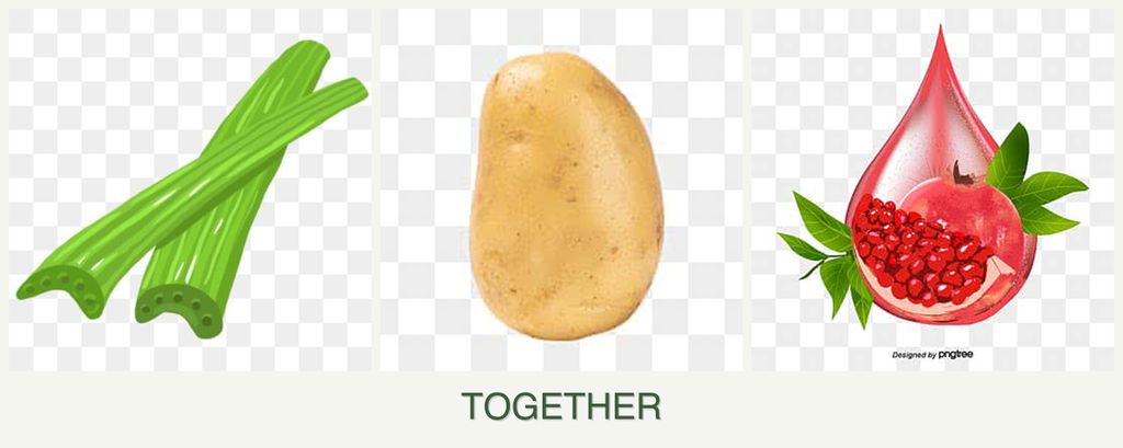 Can you plant celery, potatoes and pomegranates together?