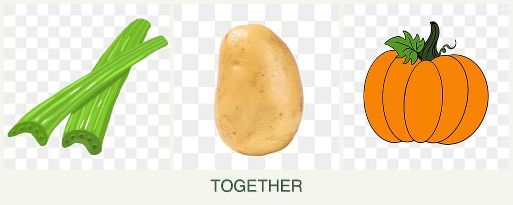 Can you plant celery, potatoes and pumpkin together?