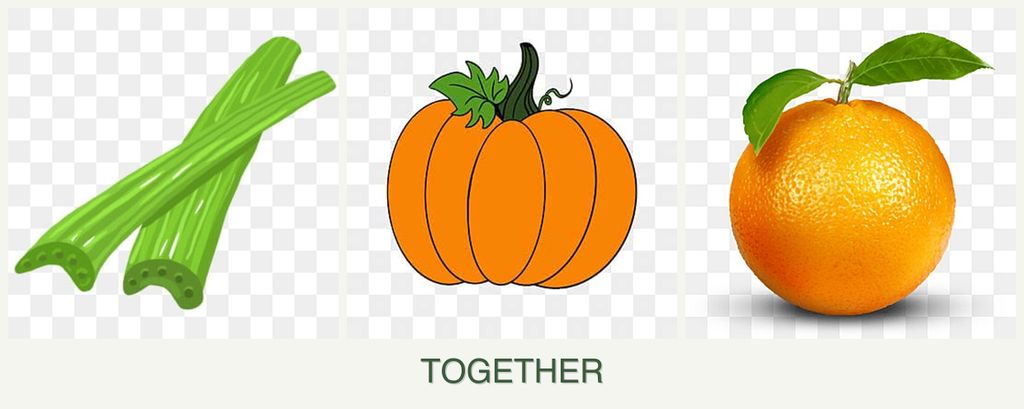 Can you plant celery, pumpkin and oranges together?