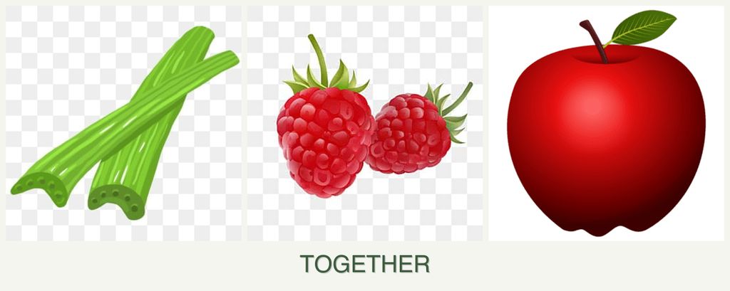 Can you plant celery, raspberries and apples together?