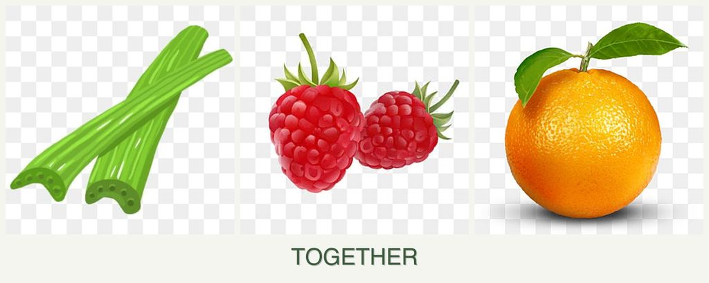 Can you plant celery, raspberries and oranges together?