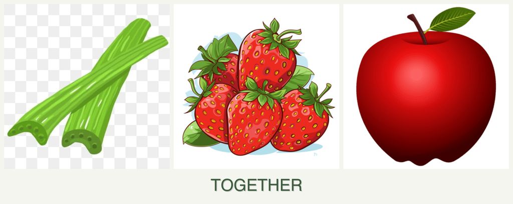 Can you plant celery, strawberries and apples together?