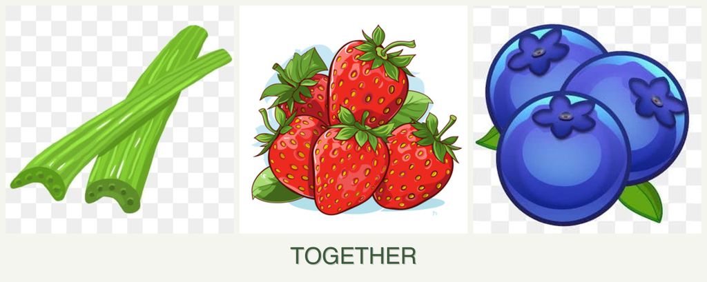 Can you plant celery, strawberries and blueberries together?