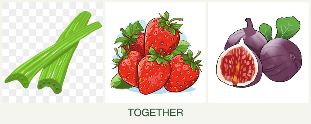 Can you plant celery, strawberries and figs together?