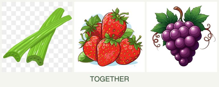 Can you plant celery, strawberries and grapes together?