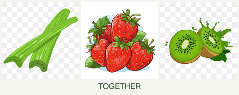 Can you plant celery, strawberries and kiwi together?