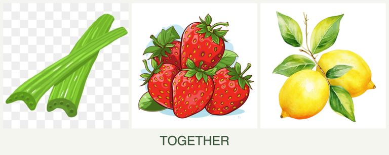 Can you plant celery, strawberries and lemons together?