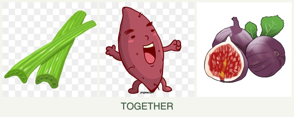 Can you plant celery, sweet potatoes and figs together?