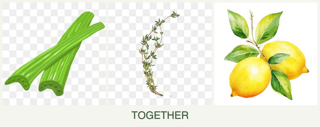 Can you plant celery, thyme and lemons together?