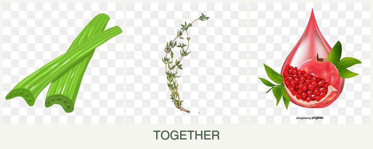 Can you plant celery, thyme and pomegranates together?