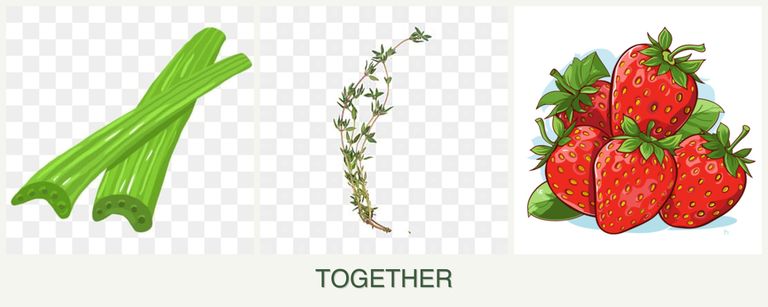 Can you plant celery, thyme and strawberries together?