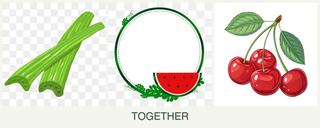 Can you plant celery, watermelons and cherries together?