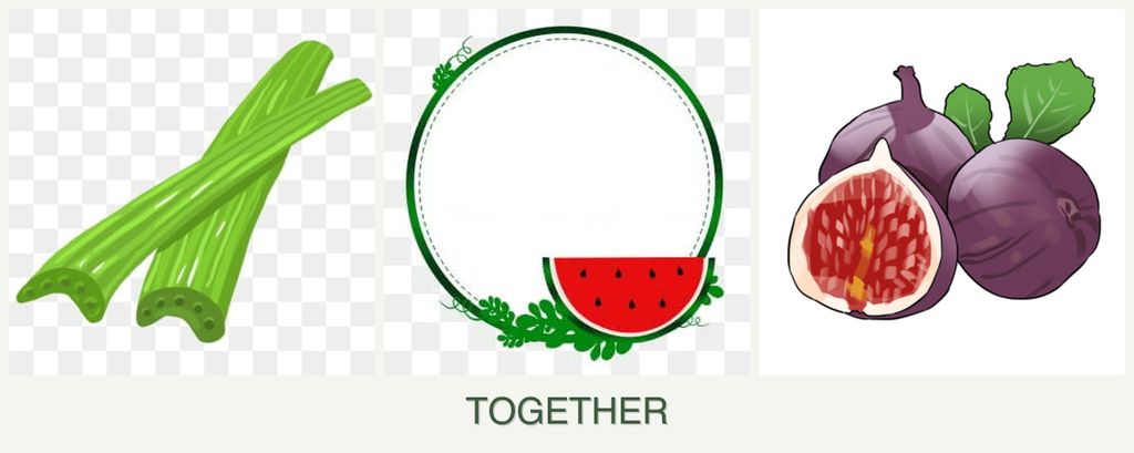 Can you plant celery, watermelons and figs together?
