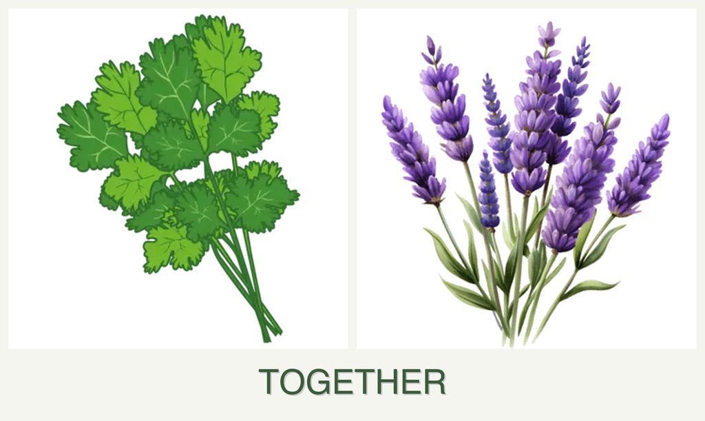 Can you plant cilantro and lavender together?