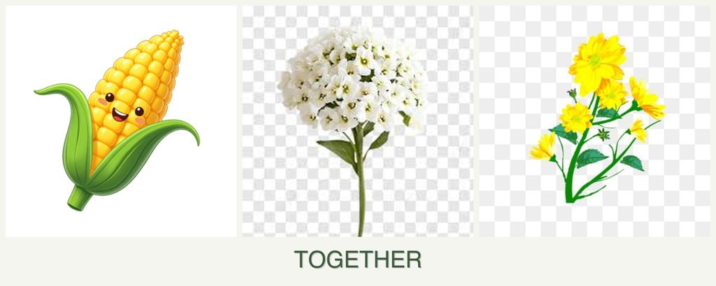 Can you plant corn, alyssum and calendula together?