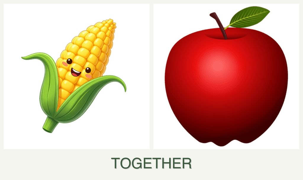 Can you plant corn and apples together?