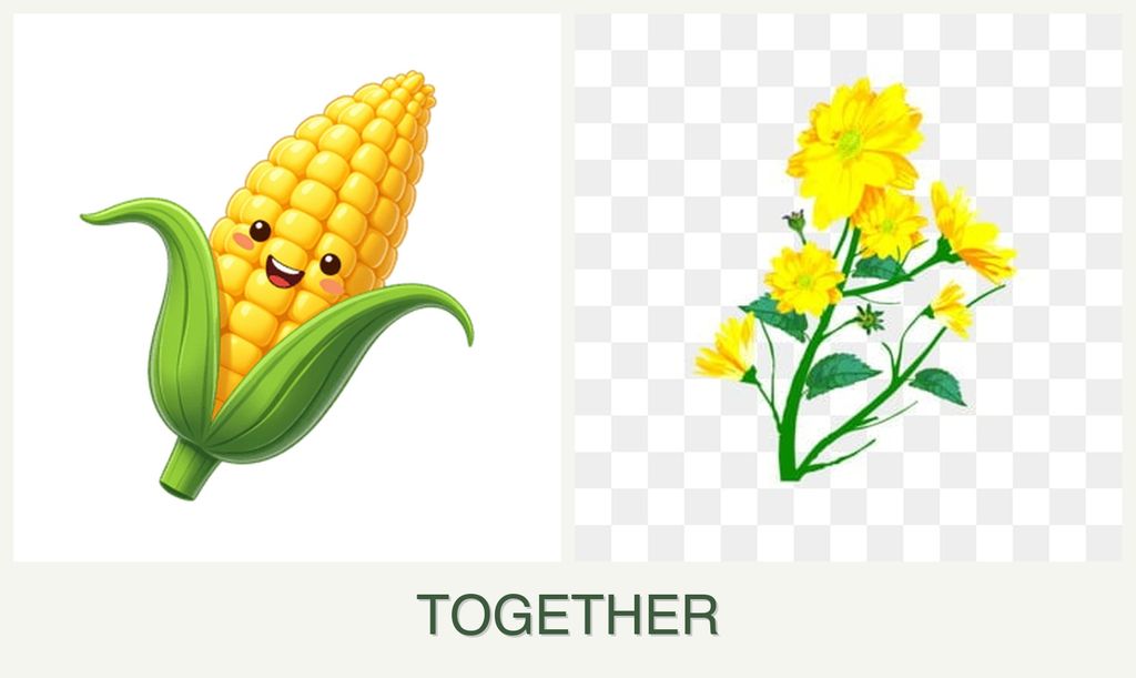 Can you plant corn and calendula together?