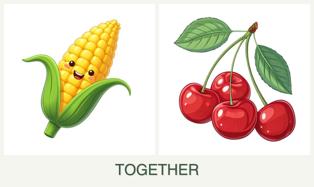 Can you plant corn and cherries together?
