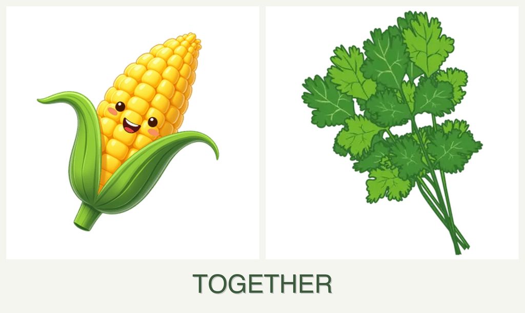 Can you plant corn and cilantro together?