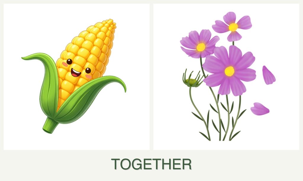 Can you plant corn and cosmos together?