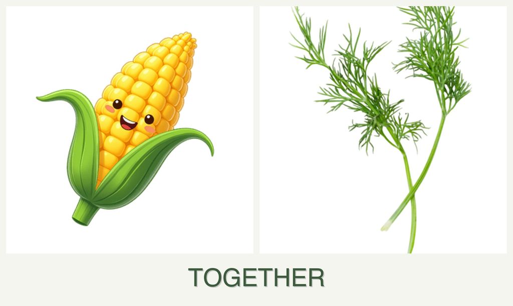 Can you plant corn and dill together?