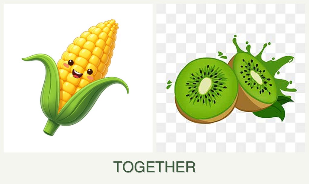 Can you plant corn and kiwi together?