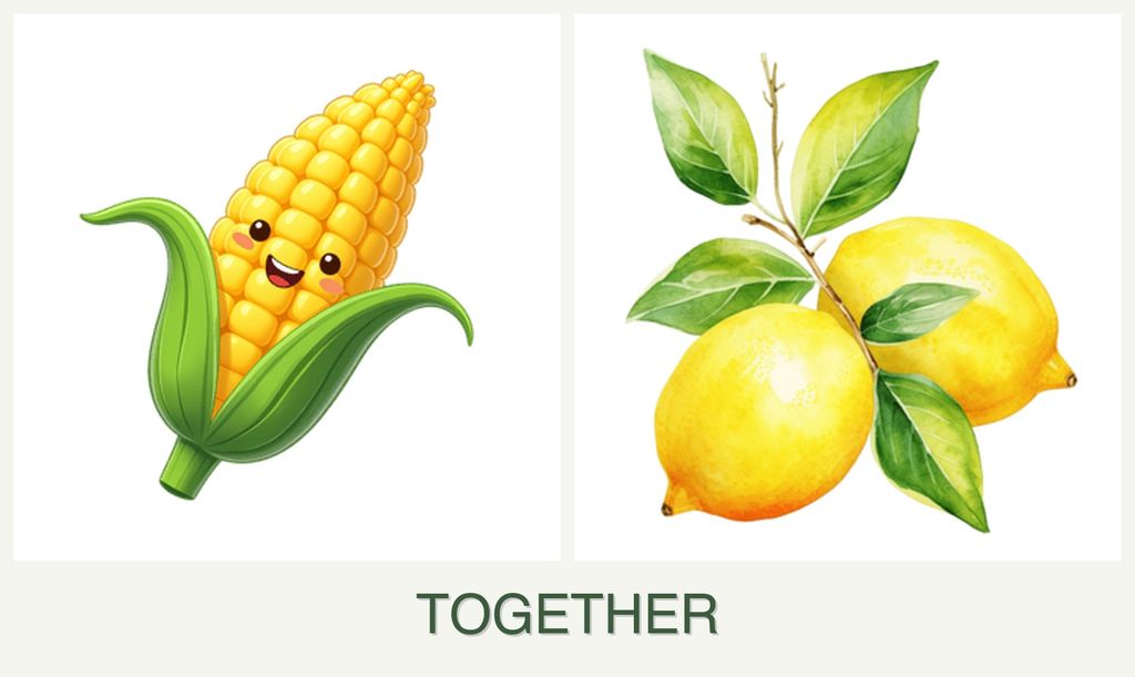 Can you plant corn and lemons together?