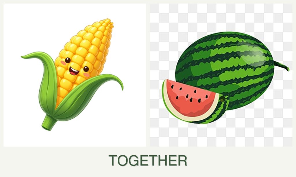 Can you plant corn and melons together?