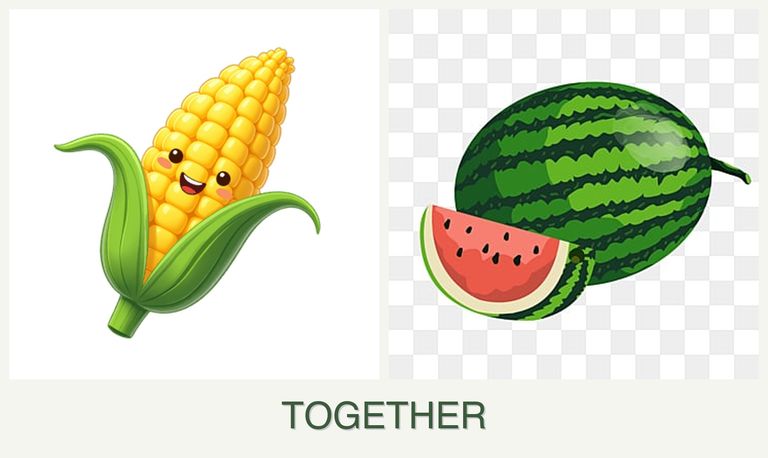 Can you plant corn and melons together?