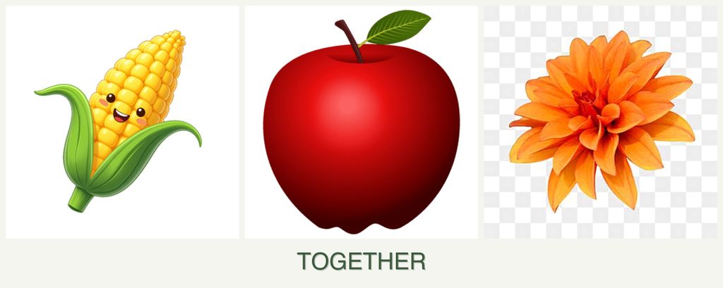 Can you plant corn, apples and dahlias together?