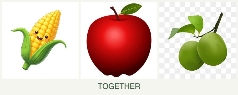 Can you plant corn, apples and plums together?