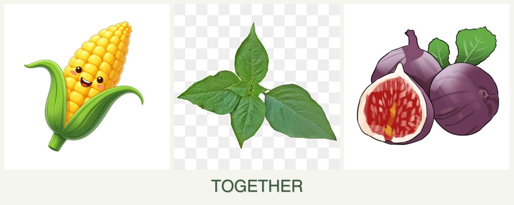 Can you plant corn, basil and figs together?