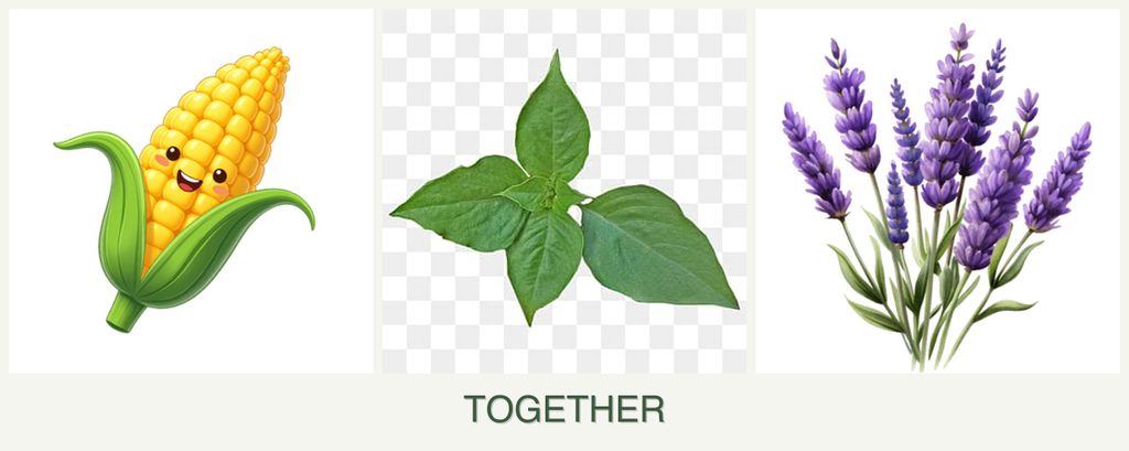 Can you plant corn, basil and lavender together?