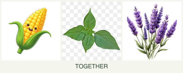 Can you plant corn, basil and lavender together?