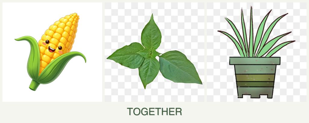 Can you plant corn, basil and lemongrass together?