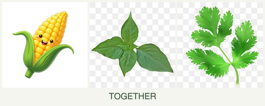 Can you plant corn, basil and parsley together?