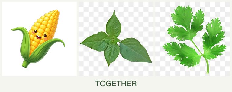 Can you plant corn, basil and parsley together?