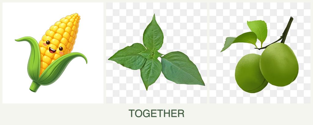 Can you plant corn, basil and plums together?