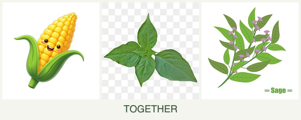 Can you plant corn, basil and sage together?