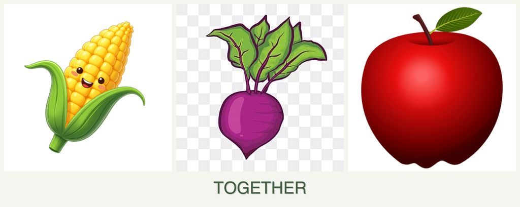 Can you plant corn, beets and apples together?