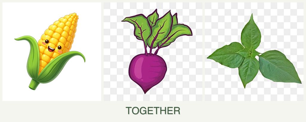 Can you plant corn, beets and basil together?