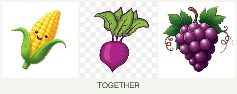 Can you plant corn, beets and grapes together?