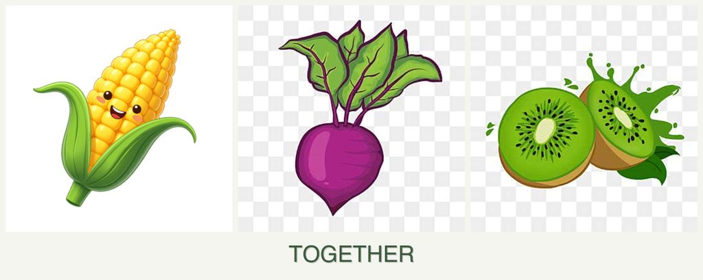 Can you plant corn, beets and kiwi together?