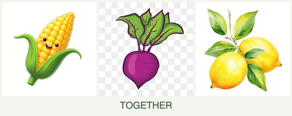 Can you plant corn, beets and lemons together?