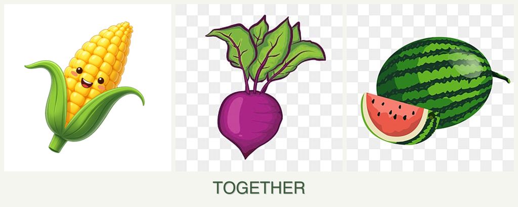 Can you plant corn, beets and melons together?